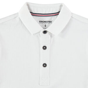 Polo de manga corta de algodón ecológico liso 