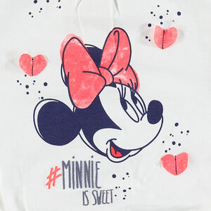 Camiseta de manga larga de punto con Minnie ©Disney estampada y corazones de relieve  