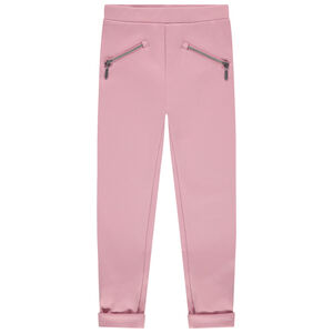 Jegging en milano à bandes et poches zippées 