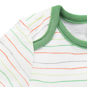 Lote de 5 bodies manga corta con abertura adaptada a la edad 