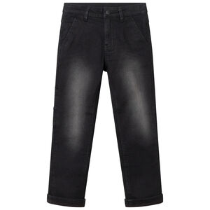 Jeans effet used doublé micropolaire 