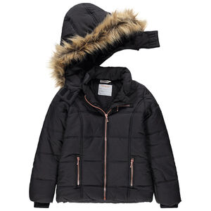 Parka acolchada con forro de borreguillo fino y capucha desmontable  Main Parka acolchada con forro de borreguillo fino y capucha desmontable