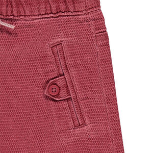 Pantalón de algodón de fantasía teñido con bolsillos ribeteados 