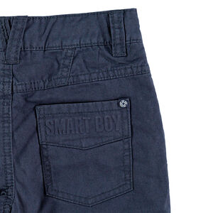 Pantalón de sarga lisa con forro de micropolar 