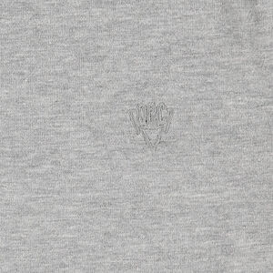 Camiseta interior de punto con cuello vuelto y logo bordado 