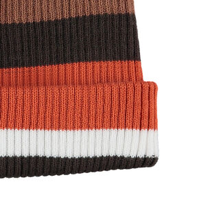 Gorro efecto amplio de punto de rayas 
