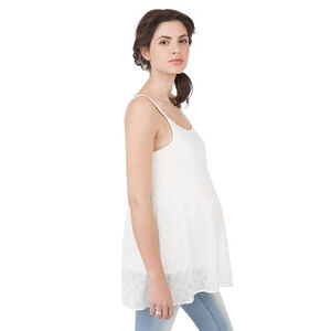 Camiseta de embarazo de crepé con dibujo de jacquard 