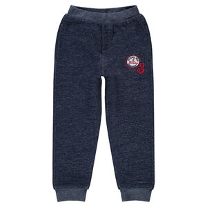 Pantalón de chándal de felpa con forro de borreguito y parches 