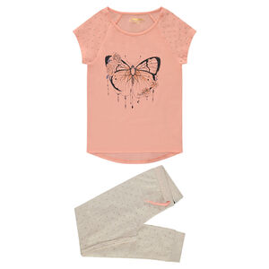 Júnior - Pijama de punto con mariposa estampada  Main Júnior - Pijama de punto con mariposa estampada