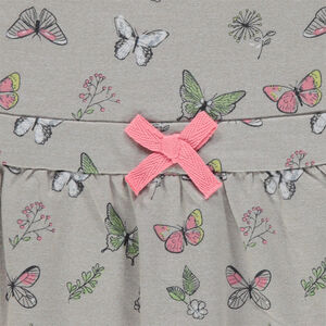 Robe en molleton imprimée papillons 