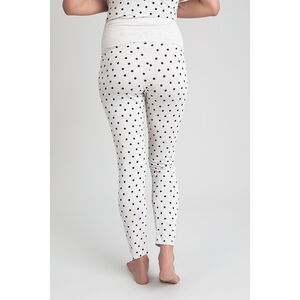 Pantalon de embarazo homewear à lunares 