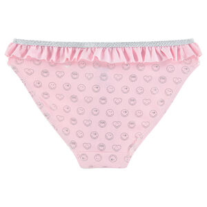 Bikini rosa con estampado de ©Smiley all-over 