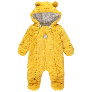 Mono de borreguillo amarillo con forro estampado 