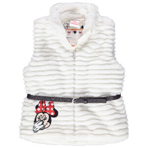 Chaqueta de pelo falso con bordados de Minnie y cinturón con brillos  Main Chaqueta de pelo falso con bordados de Minnie y cinturón con brillos