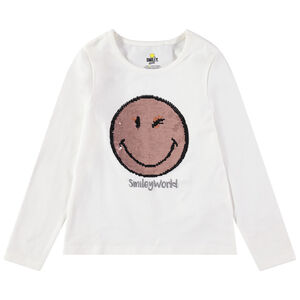 Camiseta de manga larga de punto con Smiley de lentejuelas mágicas   Main Camiseta de manga larga de punto con Smiley de lentejuelas mágicas
