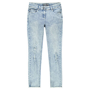 Junior - Vaqueros 7/8º slim efecto usado 