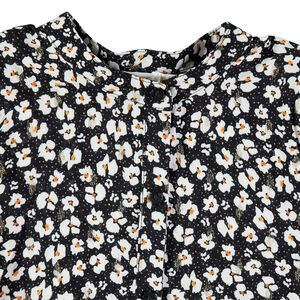 Túnica manga larga estampada flores all-over 