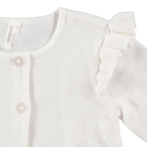 Chaqueta de punto con mangas con volantes  Main Chaqueta de punto con mangas con volantes