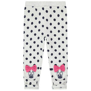 Leggings jaspeados con lunares all over y estampados Minnie Disney 