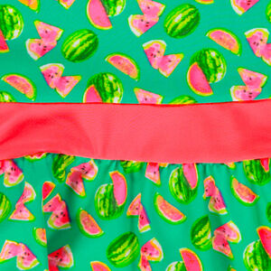 Vestido de playa con estampado de sandía 