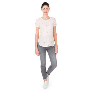 Tee-shirt manches courtes de grossesse uni 