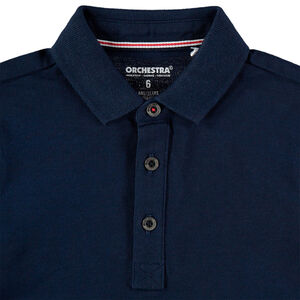 Polo de manga corta de algodón ecológico liso 