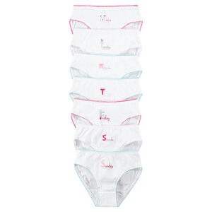 Pack de 7 braguitas con estampado con los días de la semana  Main Pack de 7 braguitas con estampado con los días de la semana