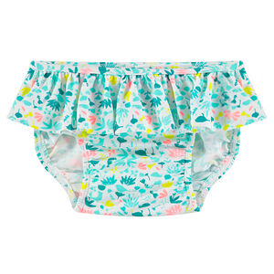 Braguita de baño con volantes y estampado all-over 