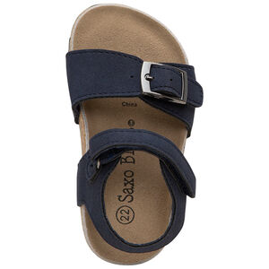 Sandalias con hebilla y cordón con velcro y efecto de corcho 