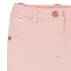 Jegging liso con botones grabados 