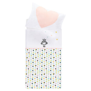 Juego de cuna con sábada y funda de almohada  