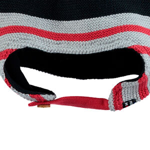 Gorro peruano con franjas en contraste y orejas de Mickey Disney en la parte superior 