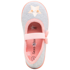 Zapatillas tipo merceditas de punto con estampado de estrellas y tira elástica 