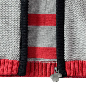 Chaqueta de punto con capucha y parches de Mickey cosidos ©Disney 