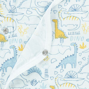 Juego de 3 bodies de punto de manga larga con estampado de dinosaurios 