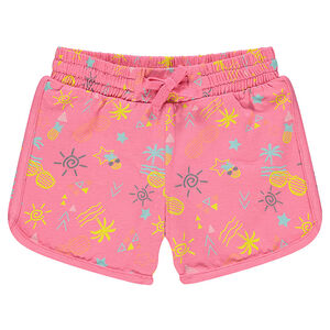 Pantalón corto de punto con estampado de fantasía all over  Main Pantalón corto de punto con estampado de fantasía all over