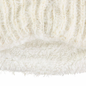 Snood de punto con efecto pelo y forro de borreguillo 
