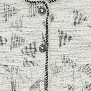 Chaqueta de jacquard de fantasía con estampado gráfico 