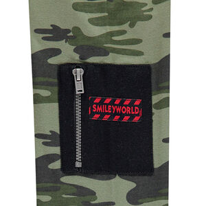 Júnior - Camiseta de manga corta con estampado de camuflaje con bolsillo 