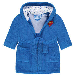 Albornoz de rizo con parche Superbaby™ 
