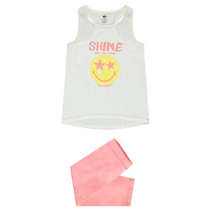 Pijama de punto con camiseta estampada ©Smiley 