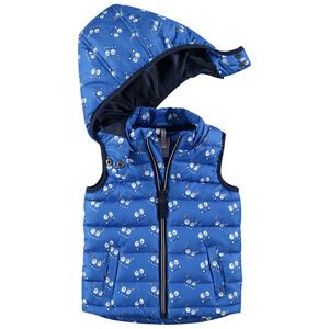 Chaleco anorak con monstruos all over 