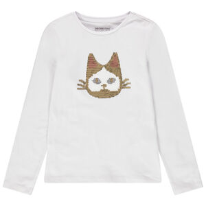 Camiseta de manga larga de punto con dibujos de lentejuelas  Main Camiseta de manga larga de punto con dibujos de lentejuelas