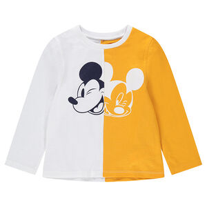 Camiseta de manga larga de punto bicolor con estampado de ©Disney Mickey 