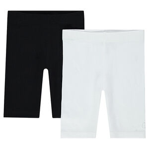 Júnior - Pack de 2 pantalones de ciclista lisos  Main Júnior - Pack de 2 pantalones de ciclista lisos