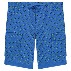 Bermudas de algodón con estampado all-over 