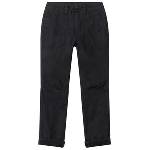 Pantalón recto de twill forrado polar 