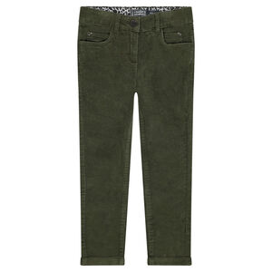 Pantalón de terciopelo corto liso 