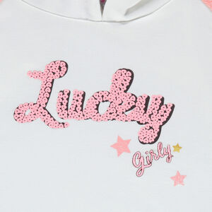 Conjunto de jogging de felpa con insignias y bordados 