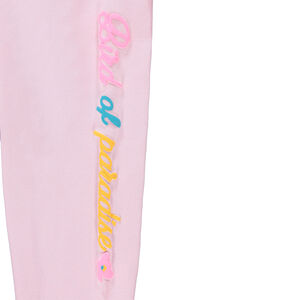 Leggings cortos de punto rosa con inscripción estampada  Main Leggings cortos de punto rosa con inscripción estampada
